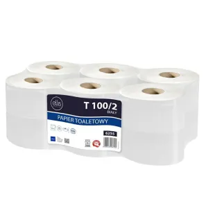 Ellis - Papier toaletowy typu gigant 2-warstwowy wykonany z celulozy - 12 szt. 6255